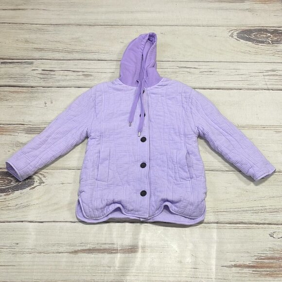 Avec Les Filles Purple Button Up Pockets Size Small S - Picture 9 of 15